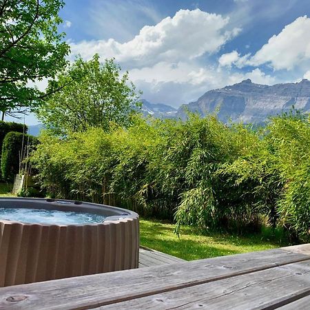 Appartement Avec Jacuzzi Dans Chalet Prive, Grande Terrasse, Parking Gratuit Les Houches Eksteriør bilde
