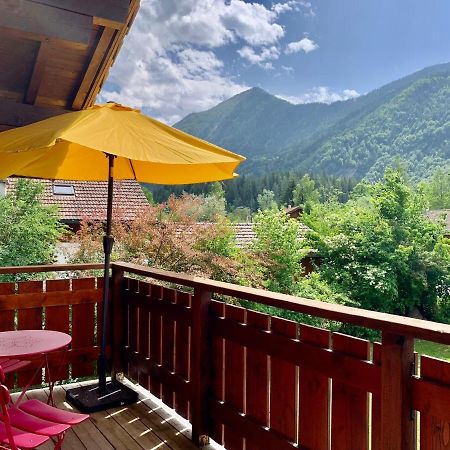 Appartement Avec Jacuzzi Dans Chalet Prive, Grande Terrasse, Parking Gratuit Les Houches Eksteriør bilde