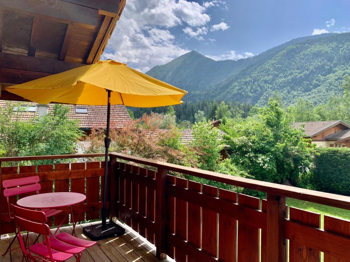 Appartement Avec Jacuzzi Dans Chalet Prive, Grande Terrasse, Parking Gratuit Les Houches Eksteriør bilde